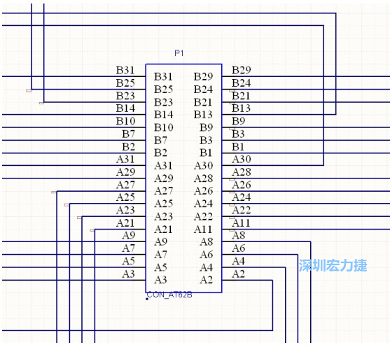 雙擊 1.SchDoc，文件可以被正常打開，下圖是其中的一部分：